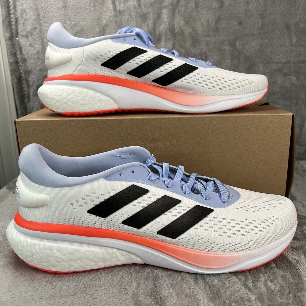 Adidas Supernova 2 W Sneakers Womens 11 White Black Solar Red Running Shoes